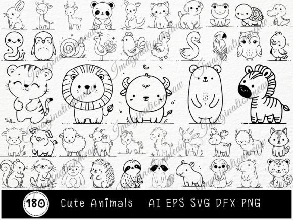 180 Cute Animal Svg: Your Instant Design Collection
