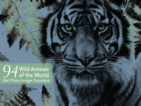 94 Wild Animal Gel Print Image Transfers: Unleash Your Creativity