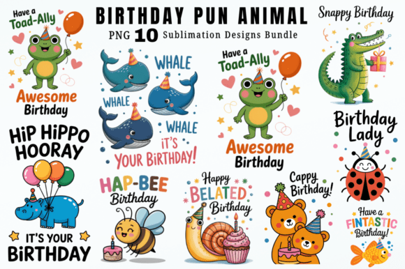 Birthday Pun Animal PNG: Your Go-To for Hilarious Designs