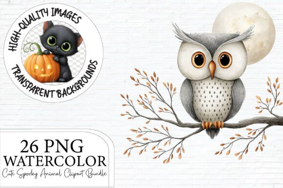 Cute Spooky Animal Clipart Bundle: A Designer's Go-To for Whimsical Halloween Projects