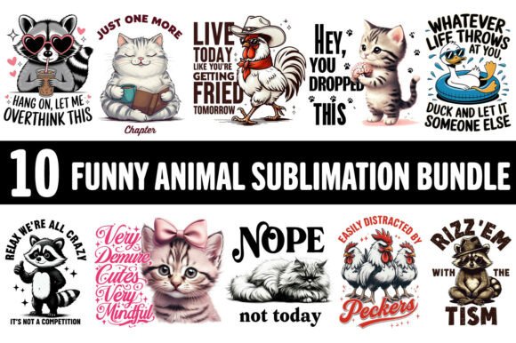 Funny Sassy Animal Quotes Sublimation: A Wild Design Asset