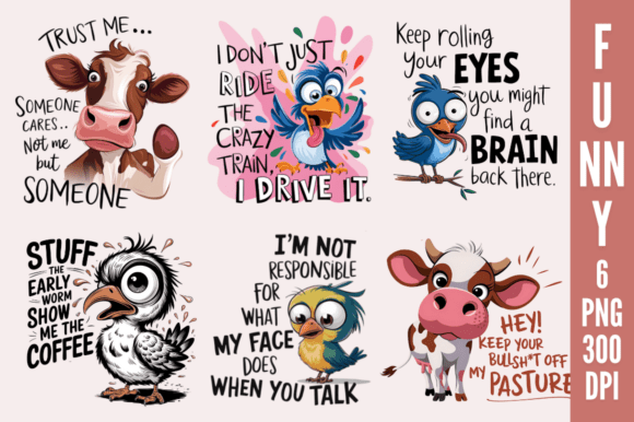 Funny Sublimation Bundle: A Fresh Take on Funny Animal Designs