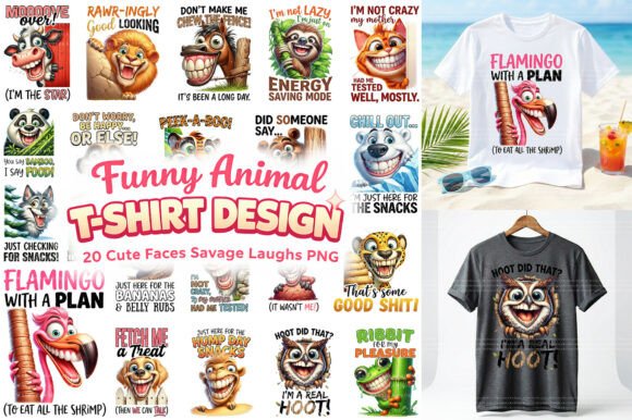 Sarcastic Funny Animal Sublimation: Irreverent Charm for Modern Design