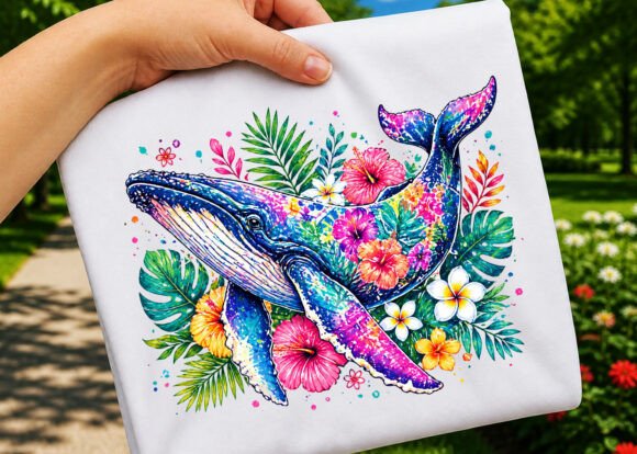 Tropical Floral Ocean Animal Whale PNG: A Deep Dive into Vibrant Design