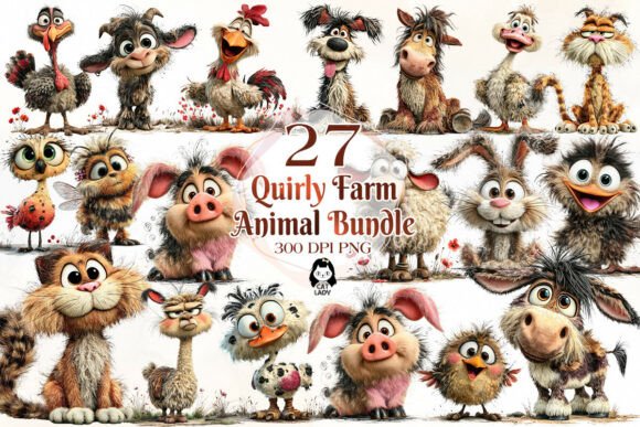 Unleash Character: Working with Quirky Farm Animal Clipart