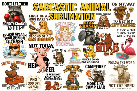 Unleash Humor: The Power of Funny Sarcastic Animal Sublimation