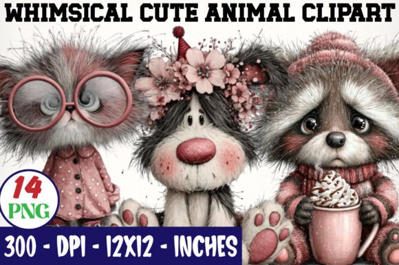 Whimsical Cute Animal Clipart: A Designer's Go-To Bundle