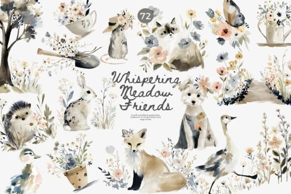 Woodland Nursery Animal Clipart Set: A Designer's Guide to Heirloom Charm